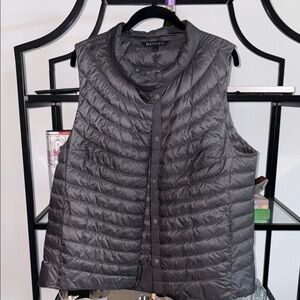 Athleta Black Quilted Vest
